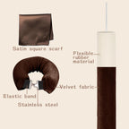 Heatless Hair Curler Velvet, Heatless Curls Overnight Hair Curlers to Sleep In, Overnight Rods Heatless Curls for Short Long Hair All Hair Types Styling Tools-4Pcs Brown