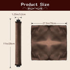 Heatless Hair Curler Velvet, Heatless Curls Overnight Hair Curlers to Sleep In, Overnight Rods Heatless Curls for Short Long Hair All Hair Types Styling Tools-4Pcs Brown